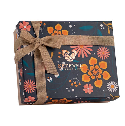 Kezevel aromatic gift hamper of Lemongrass Pillar Candle, Potpourri, Fragrance Oil and Tealight Candles- Pack of 1 - Kezevel