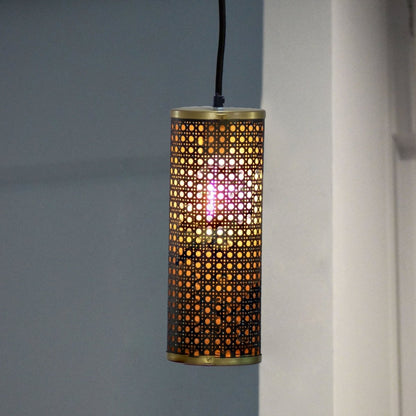 Kezevel Metal Decor Hanging Light - Black Golden Handcrafted Pendant Light / Lamp for Living Room, Bedroom, Balcony, Foyer
